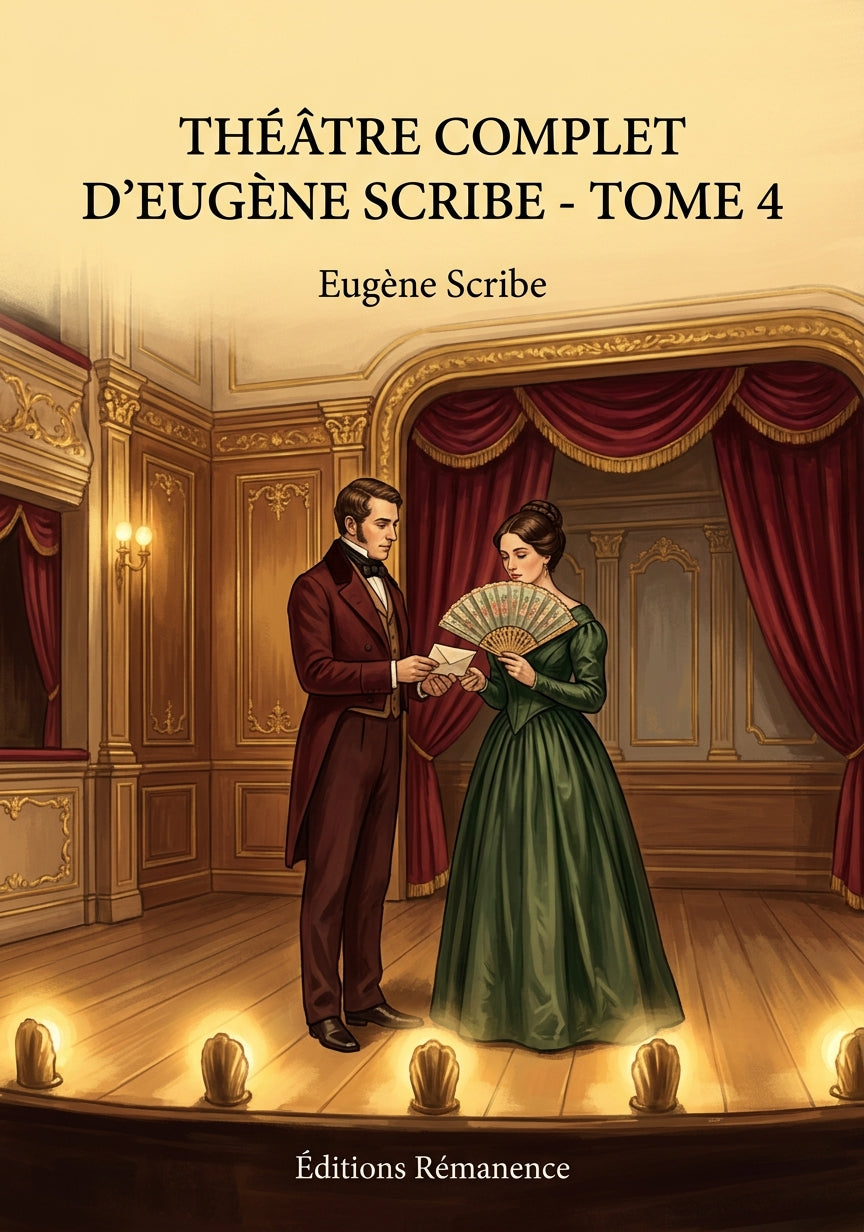 Livre Théâtre complet d’Eugène Scribe - Tome 4 par Eugène Scribe - Couverture - Editions Remanence