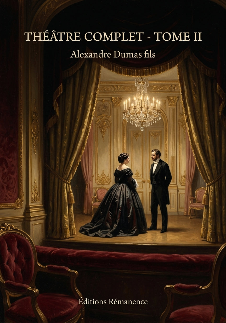 Livre Théâtre complet - Tome II par Alexandre Dumas fils - Couverture - Editions Remanence