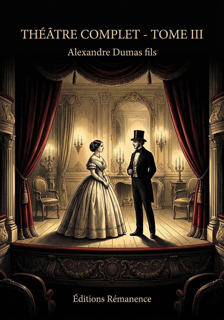 Livre Théâtre complet - Tome III par Alexandre Dumas fils - Couverture - Editions Remanence