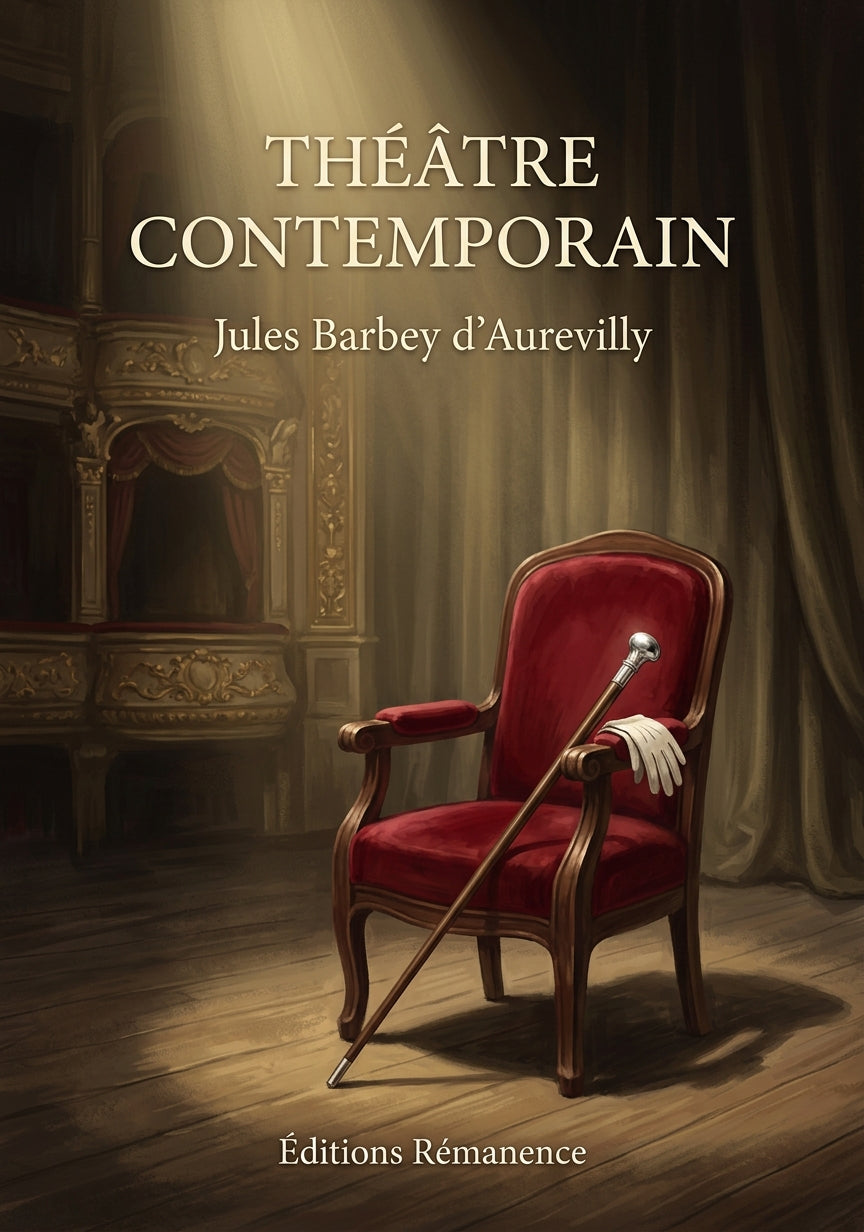 Livre Théâtre contemporain par Jules Barbey d’Aurevilly - Couverture - Editions Remanence