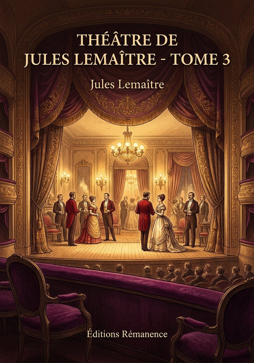 Livre Théâtre de Jules Lemaître - Tome 3 par Jules Lemaître - Couverture - Editions Remanence
