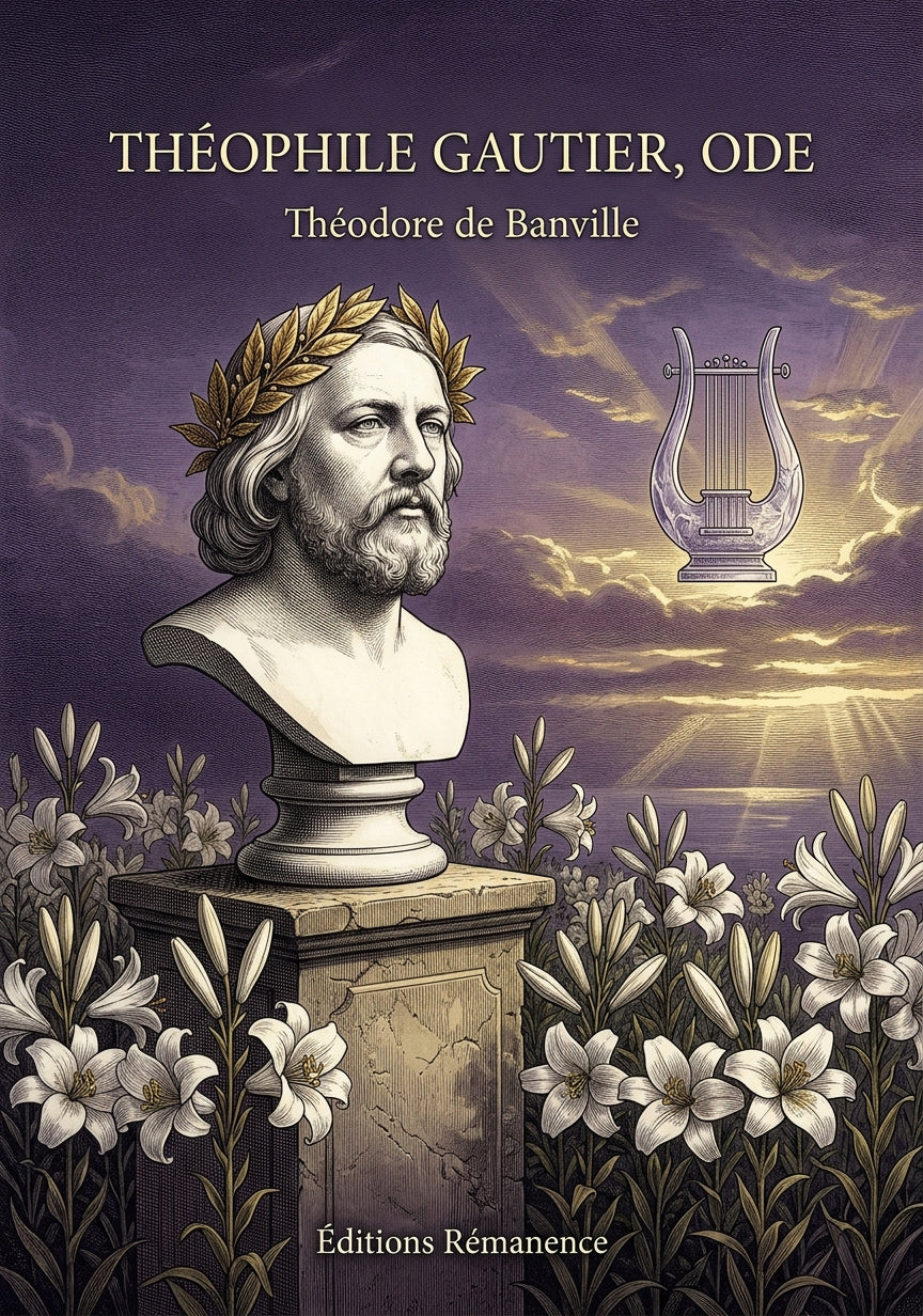 Livre Théophile Gautier, ode par Théodore de Banville - Couverture - Editions Remanence