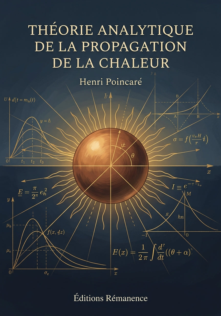 Livre Théorie analytique de la propagation de la chaleur par Henri Poincaré - Couverture - Editions Remanence
