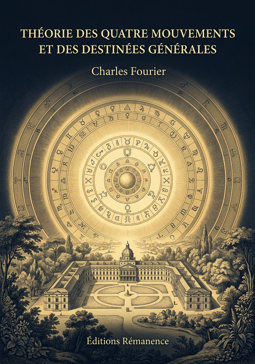 Livre Théorie des quatre mouvements et des destinées générales par Charles Fourier - Couverture - Editions Remanence