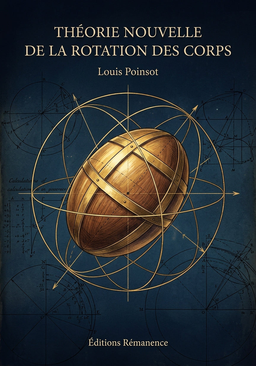 Livre Théorie nouvelle de la rotation des corps par Louis Poinsot - Couverture - Editions Remanence