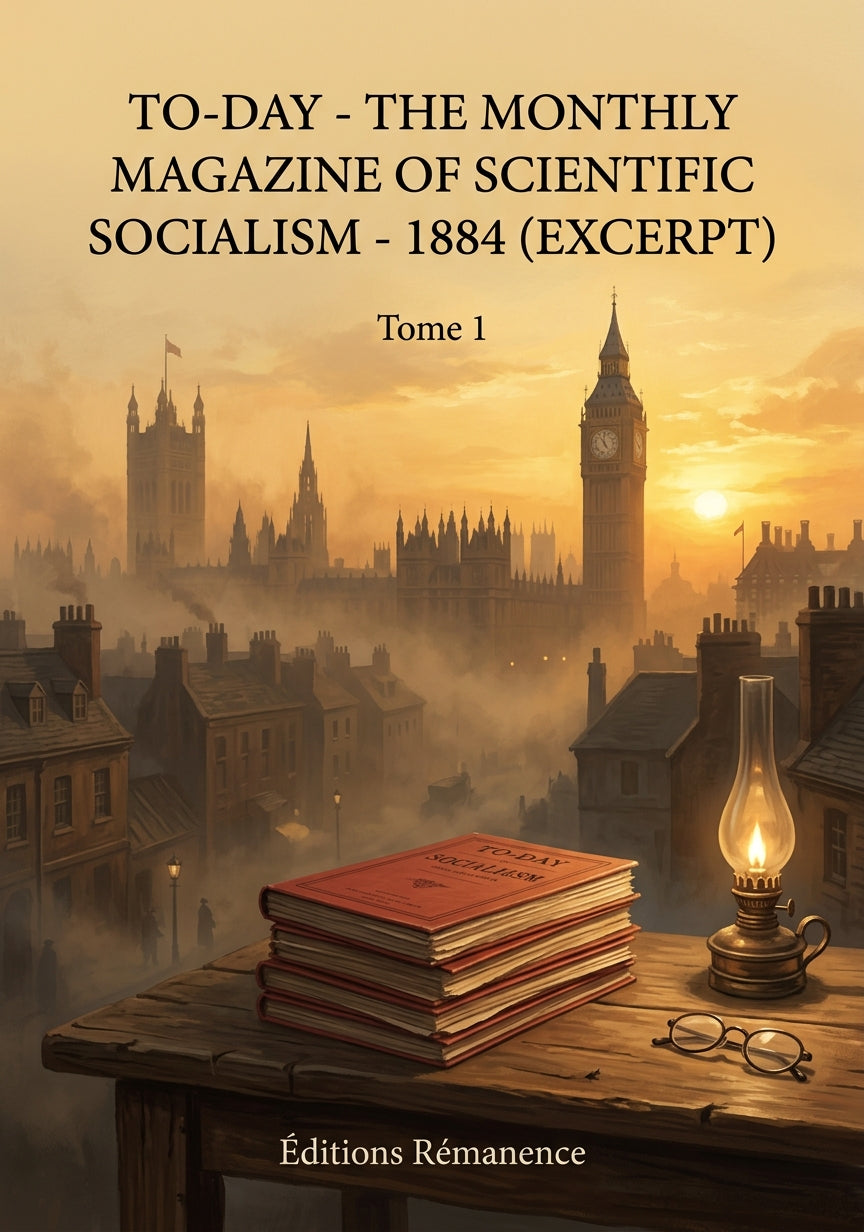 Livre To-Day - The Monthly Magazine of Scientific Socialism - 1884 (excerpt) par Tome 1 - Couverture - Editions Remanence