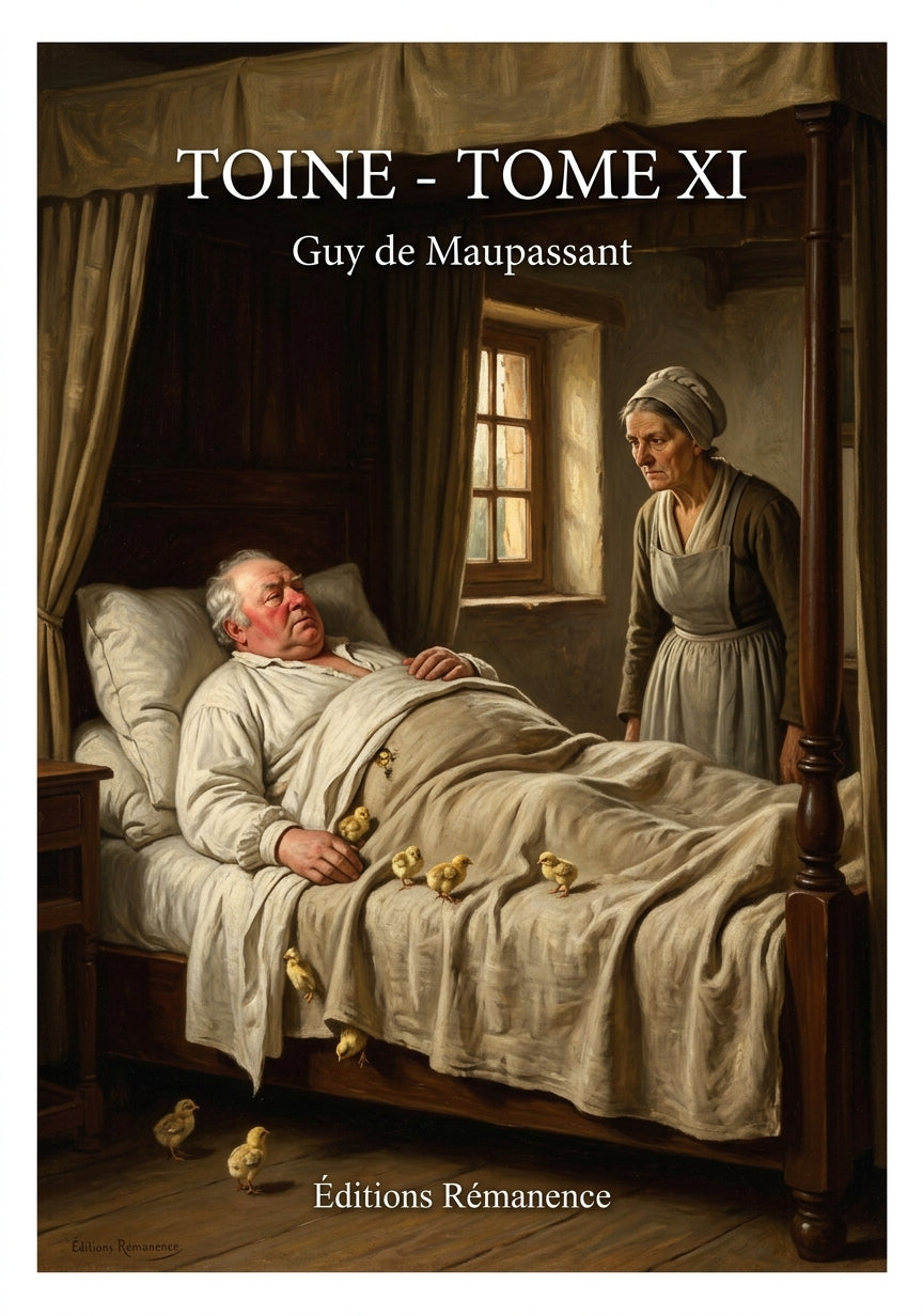 Livre Toine - Tome XI par Guy de Maupassant - Couverture - Editions Remanence