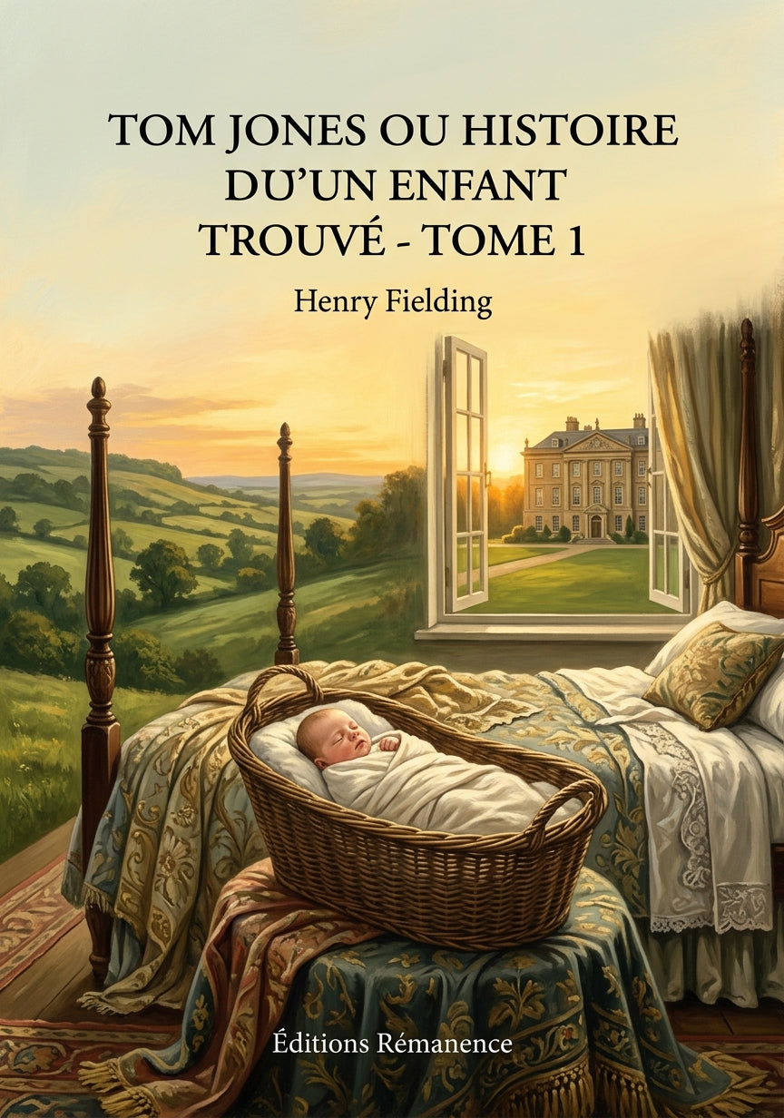 Livre Tom Jones ou Histoire d’un enfant trouvé - Tome 3 par Henry Fielding - Couverture - Editions Remanence