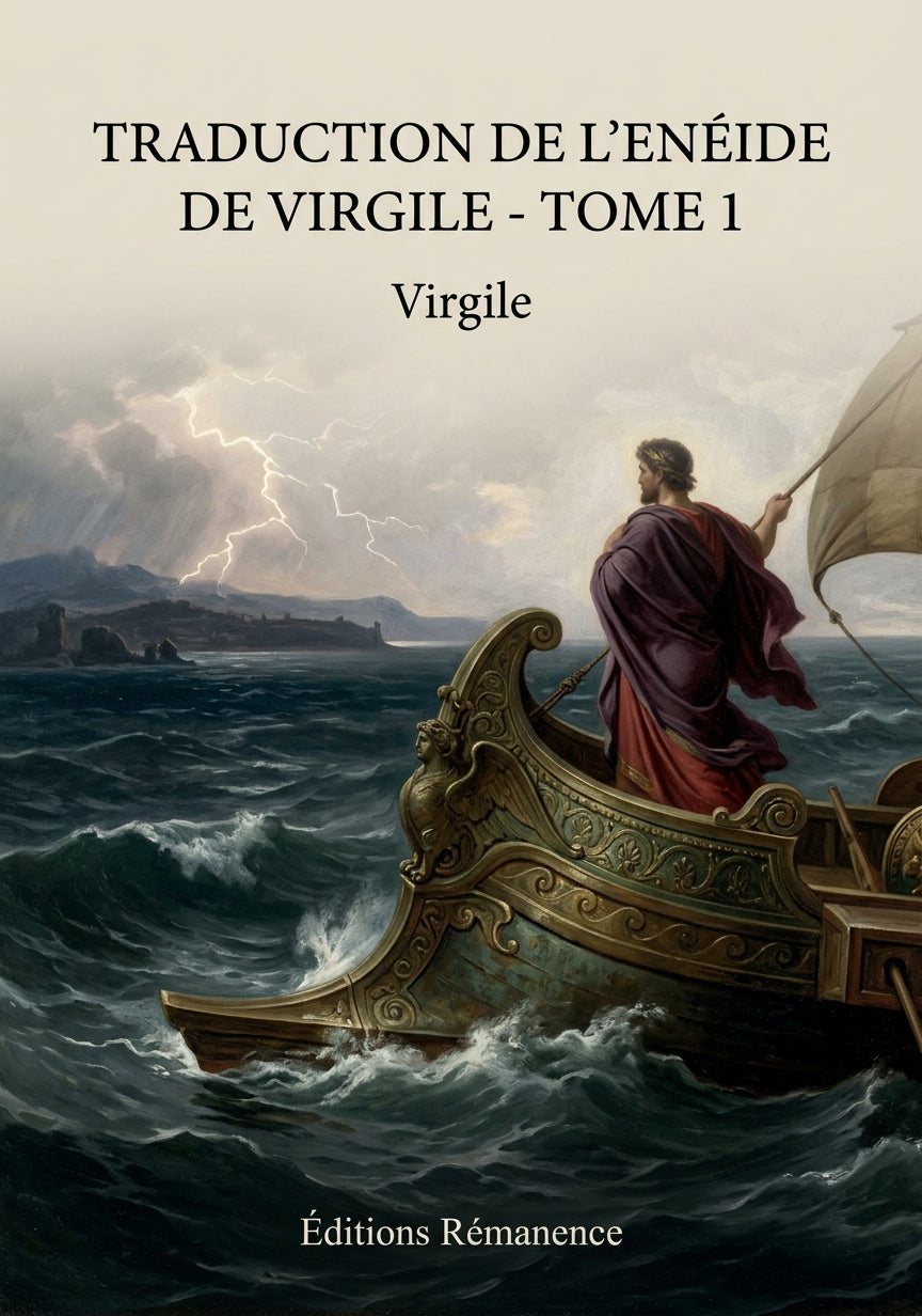 Livre Traduction de l'Enéide de Virgile - Tome 1 par Virgile - Couverture - Editions Remanence