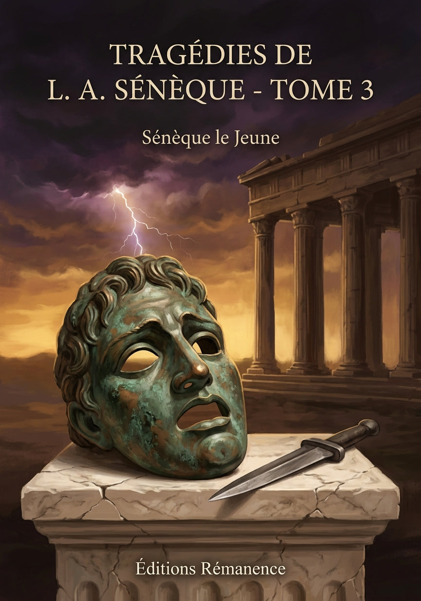 Livre Tragédies de L. A. Sénèque - Tome 3 par Sénèque le Jeune - Couverture - Editions Remanence
