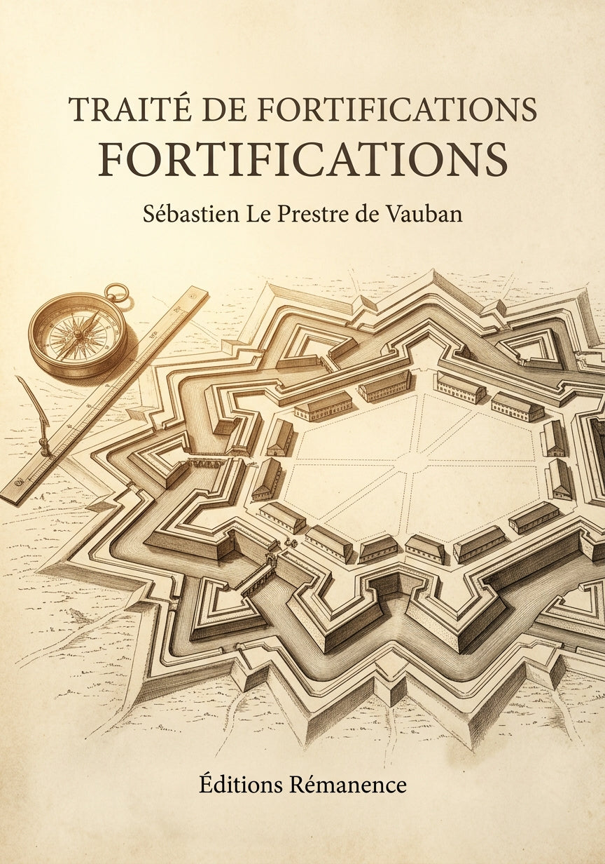 Livre Traité de fortifications par Sébastien Le Prestre de Vauban - Couverture - Editions Remanence