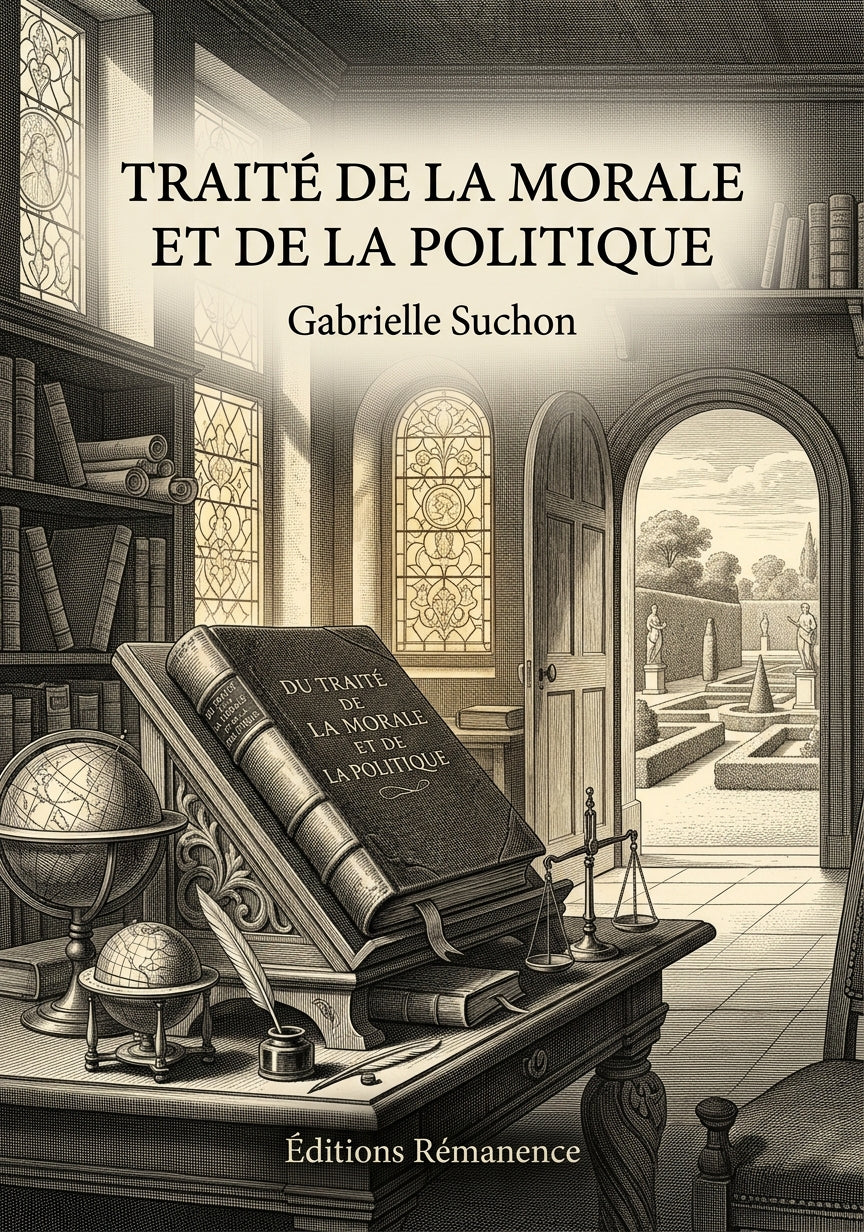 Livre Traité de la morale et de la politique par Gabrielle Suchon - Couverture - Editions Remanence