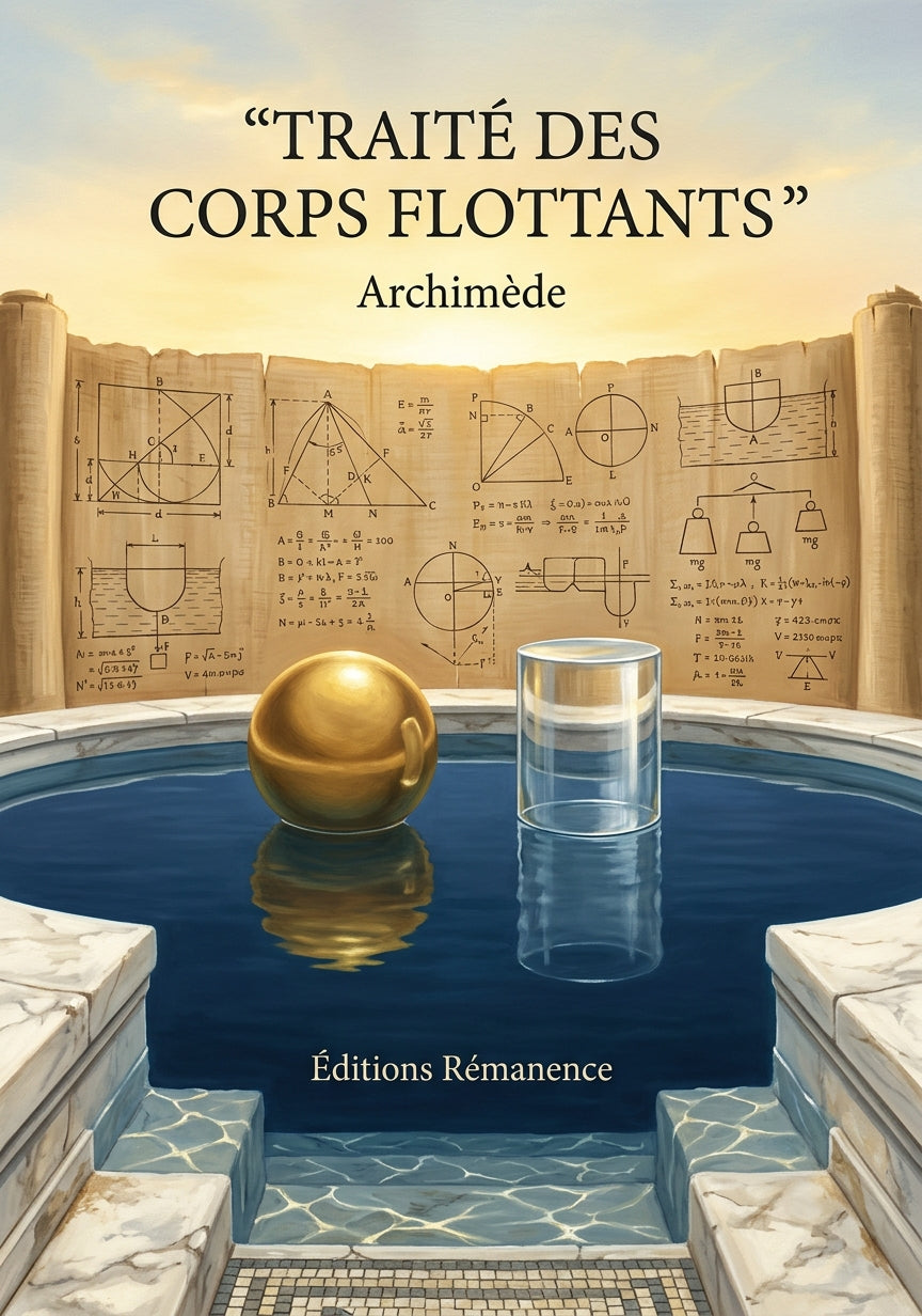 Livre Traité des corps flottants par Archimède - Couverture - Editions Remanence