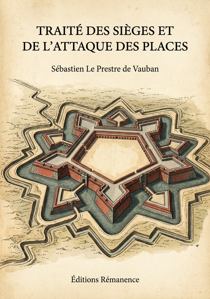 Livre Traité des sièges et de l’attaque des places par Sébastien Le Prestre de Vauban - Couverture - Editions Remanence