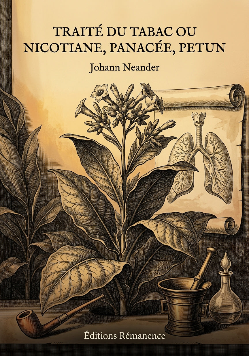 Livre Traité du tabac ou nicotiane, panacée, petun par Johann Neander - Couverture - Editions Remanence
