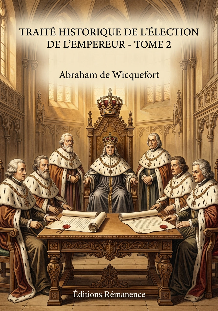 Livre Traité historique de l'élection de l'Empereur - Tome 2 par Abraham de Wicquefort - Couverture - Editions Remanence