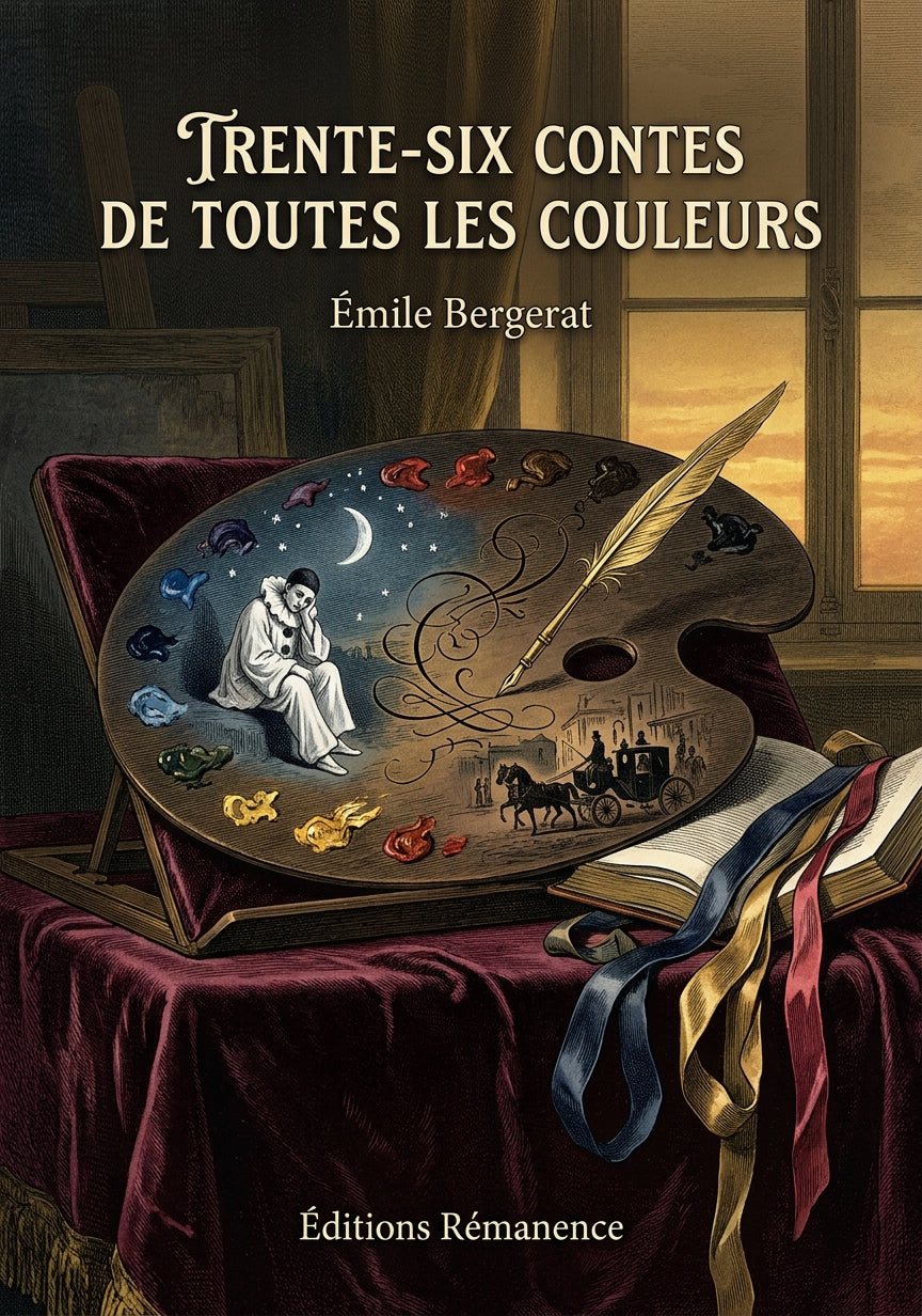 Livre Trente-six contes de toutes les couleurs par Émile Bergerat - Couverture - Editions Remanence