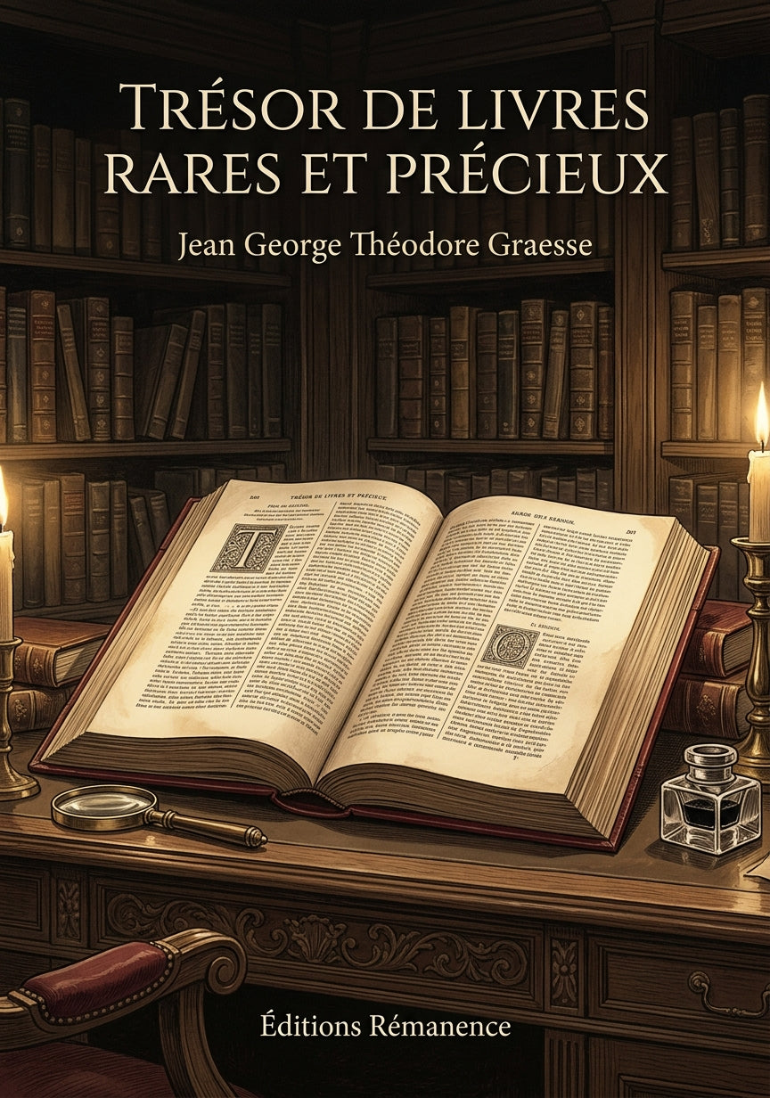 Livre Trésor de livres rares et précieux par Jean George Théodore Graesse - Couverture - Editions Remanence