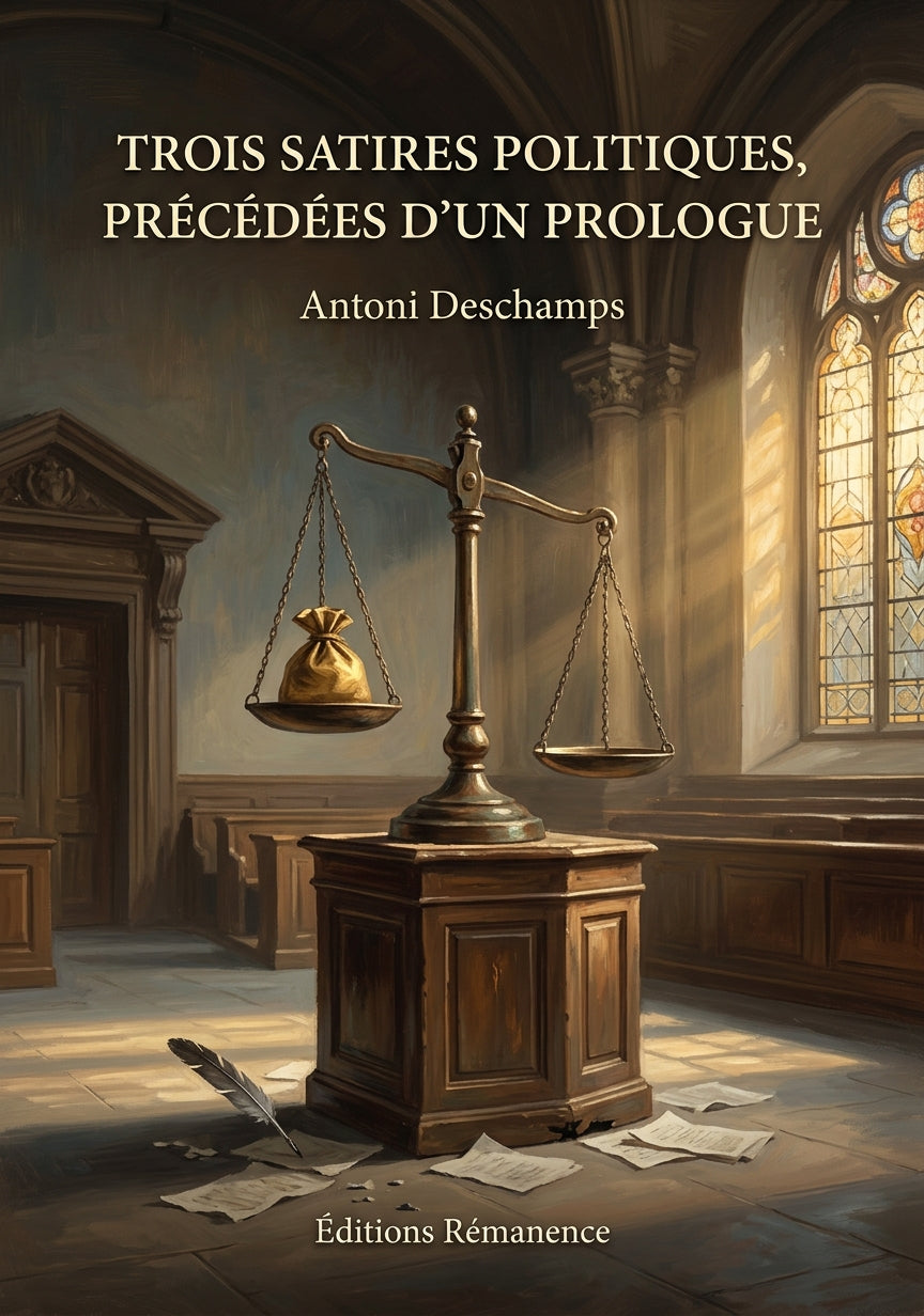 Livre Trois Satires politiques, Précédées d’un Prologue par Antoni Deschamps - Couverture - Editions Remanence