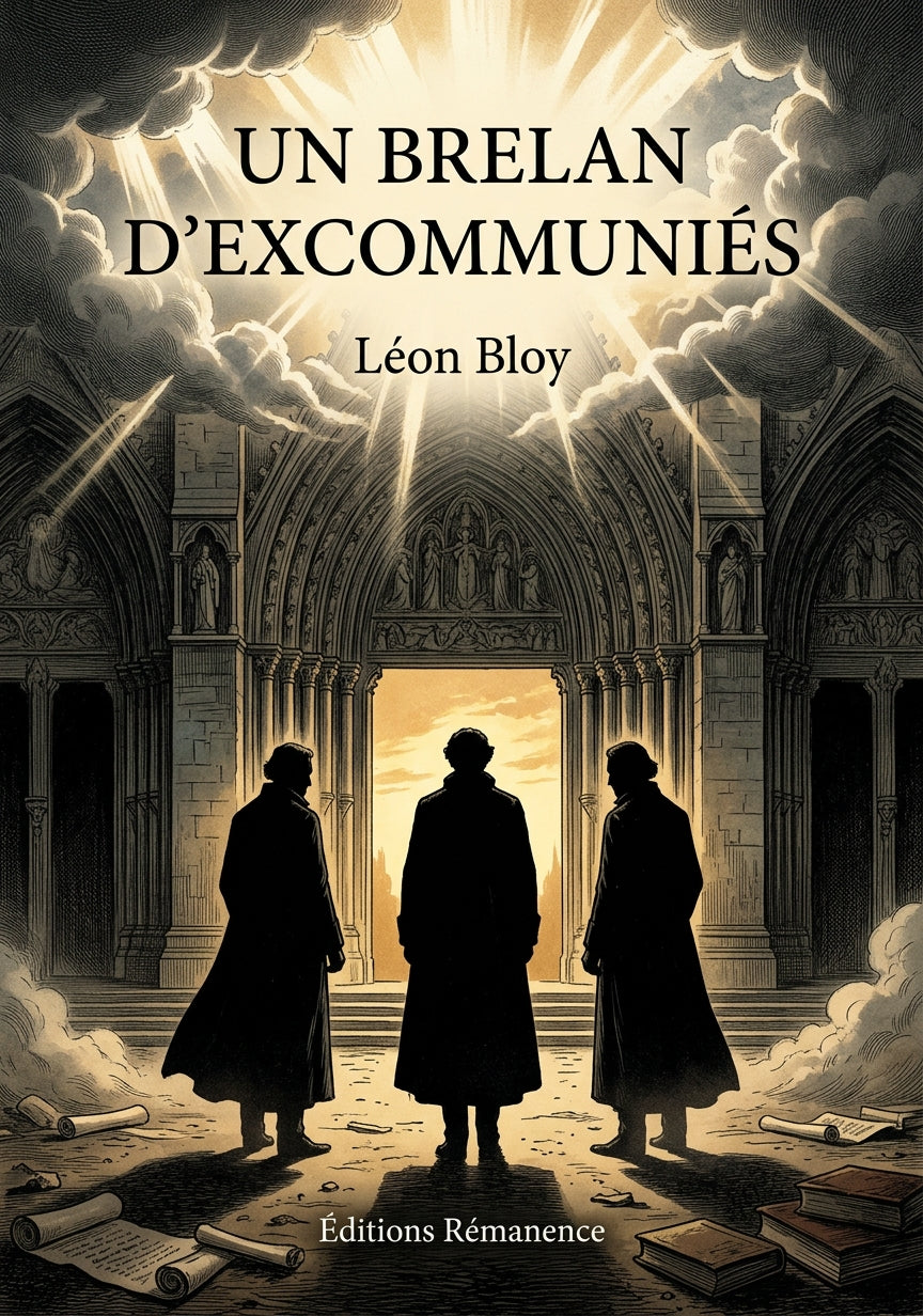 Livre Un brelan d’excommuniés par Léon Bloy - Couverture - Editions Remanence