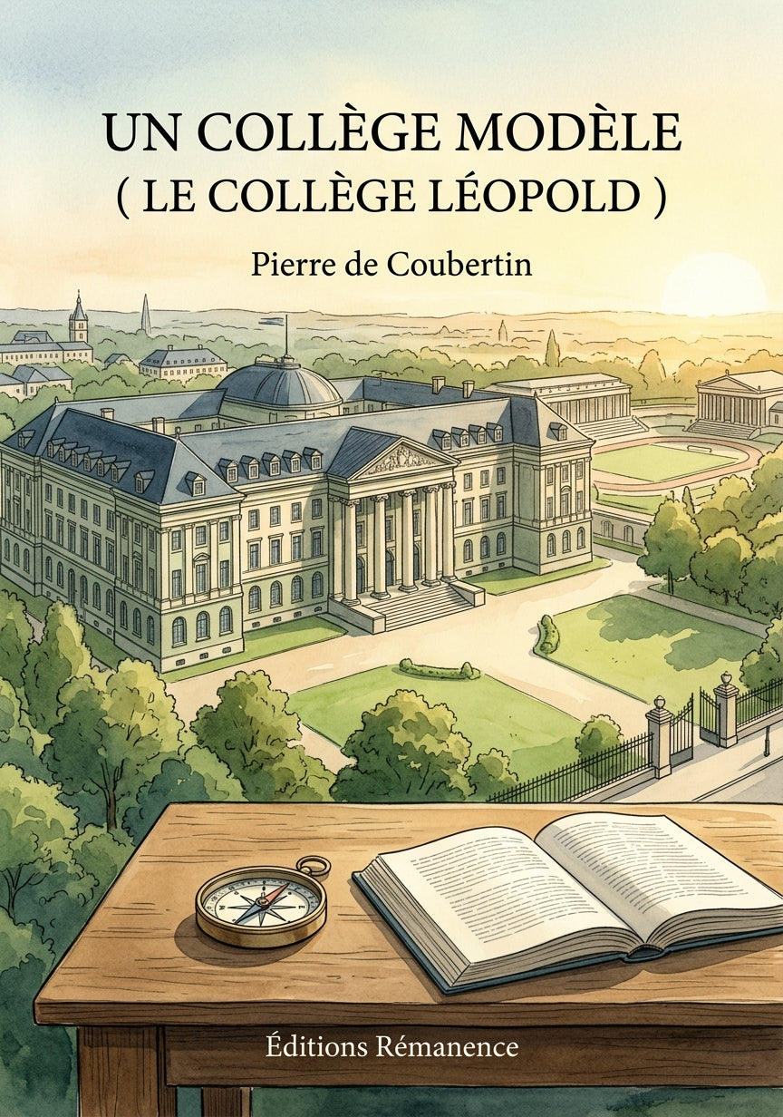 Livre Un Collège modèle (le Collège Léopold ) par Pierre de Coubertin - Couverture - Editions Remanence