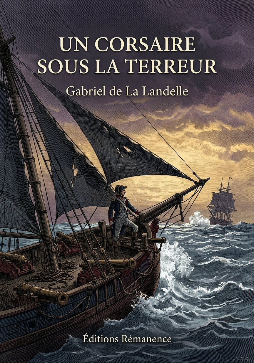 Livre Un corsaire sous la Terreur par Gabriel de La Landelle - Couverture - Editions Remanence