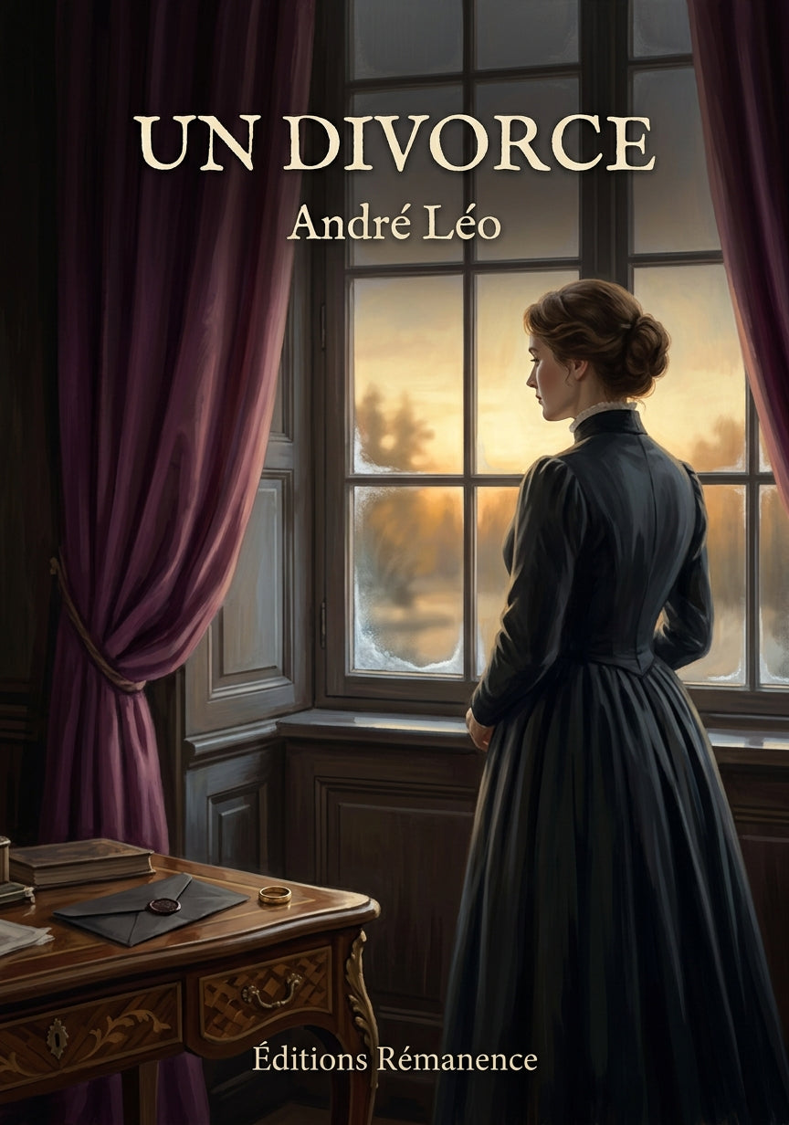 Livre Un divorce par André Léo - Couverture - Editions Remanence
