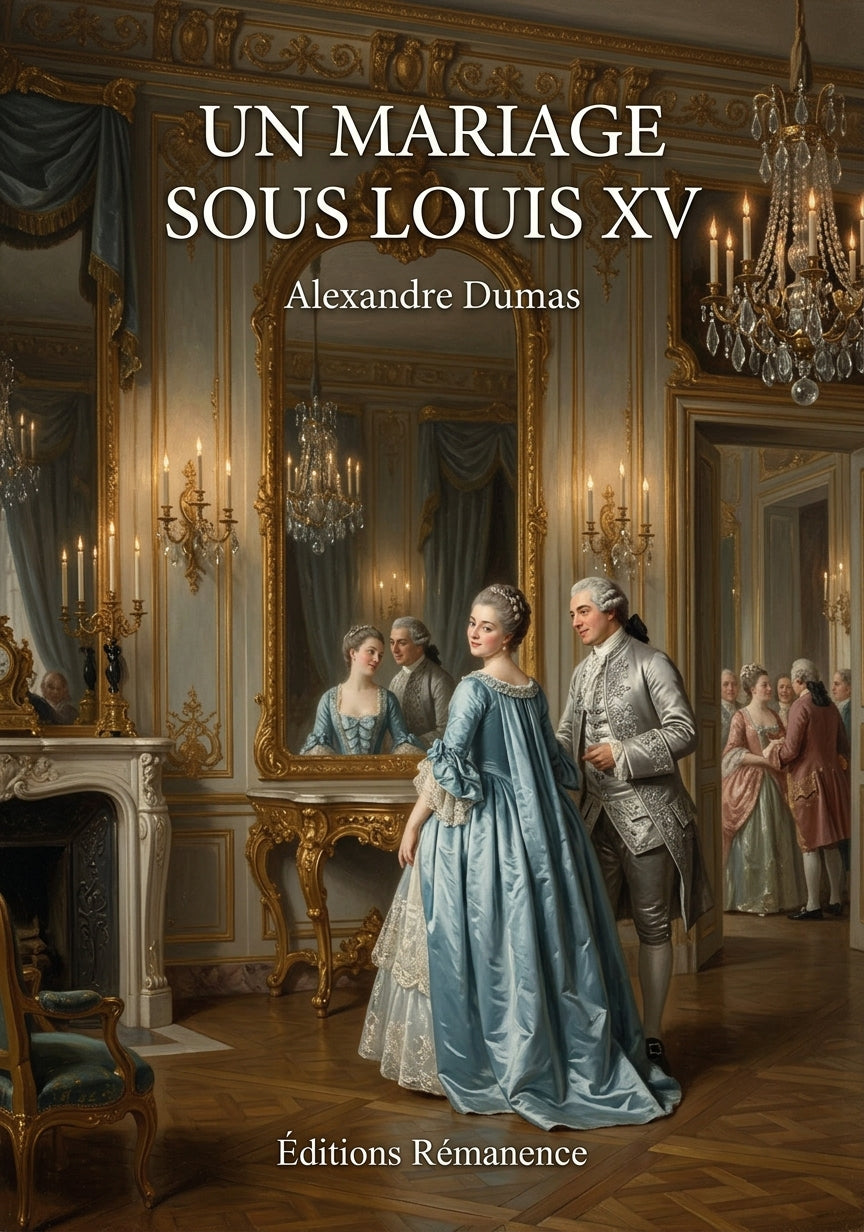 Livre Un Mariage sous Louis XV par Alexandre Dumas - Couverture - Editions Remanence
