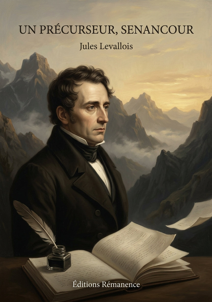 Livre Un précurseur, Senancour par Jules Levallois - Couverture - Editions Remanence