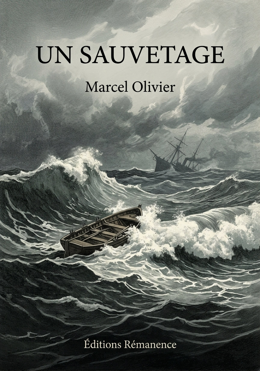 Livre Un Sauvetage par Marcel Olivier - Couverture - Editions Remanence