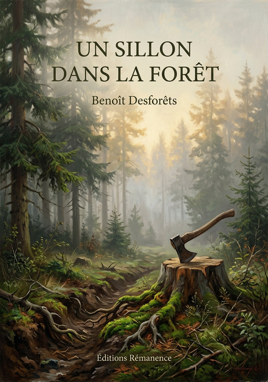 Livre Un sillon dans la forêt par Benoît Desforêts - Couverture - Editions Remanence