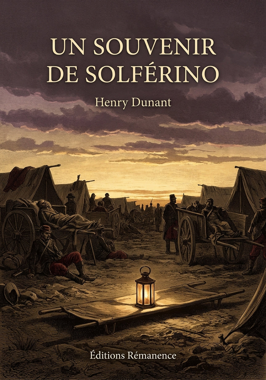 Livre Un souvenir de Solférino par Henry Dunant - Couverture - Editions Remanence