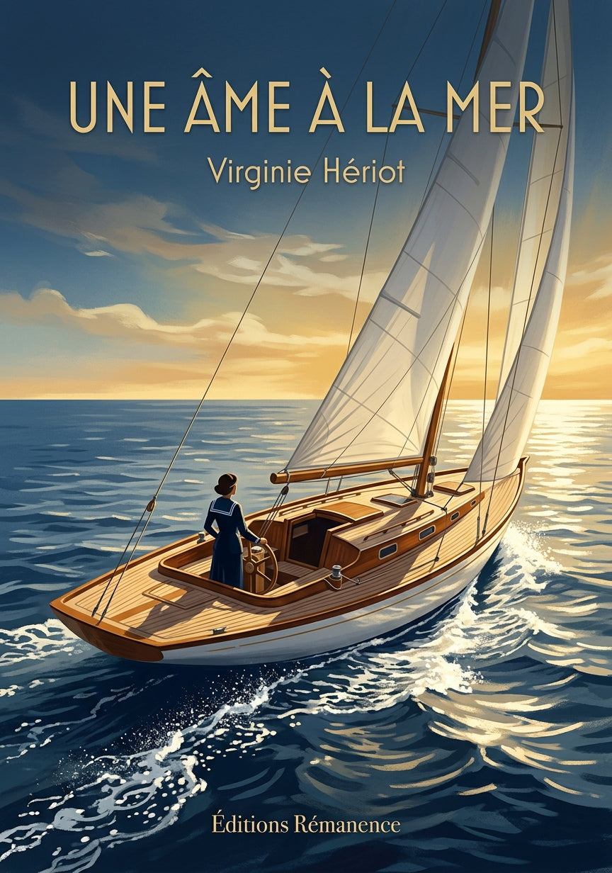 Livre Une âme à la mer par Virginie Hériot - Couverture - Editions Remanence