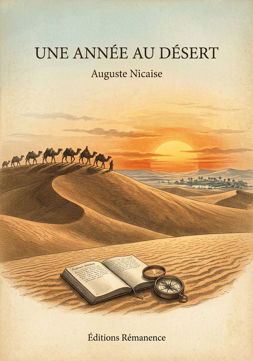 Une année au désert - Auguste Nicaise (Couverture)
