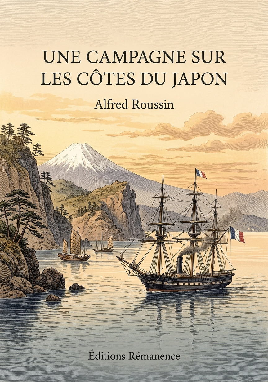 Livre Une campagne sur les côtes du Japon par Alfred Roussin - Couverture - Editions Remanence