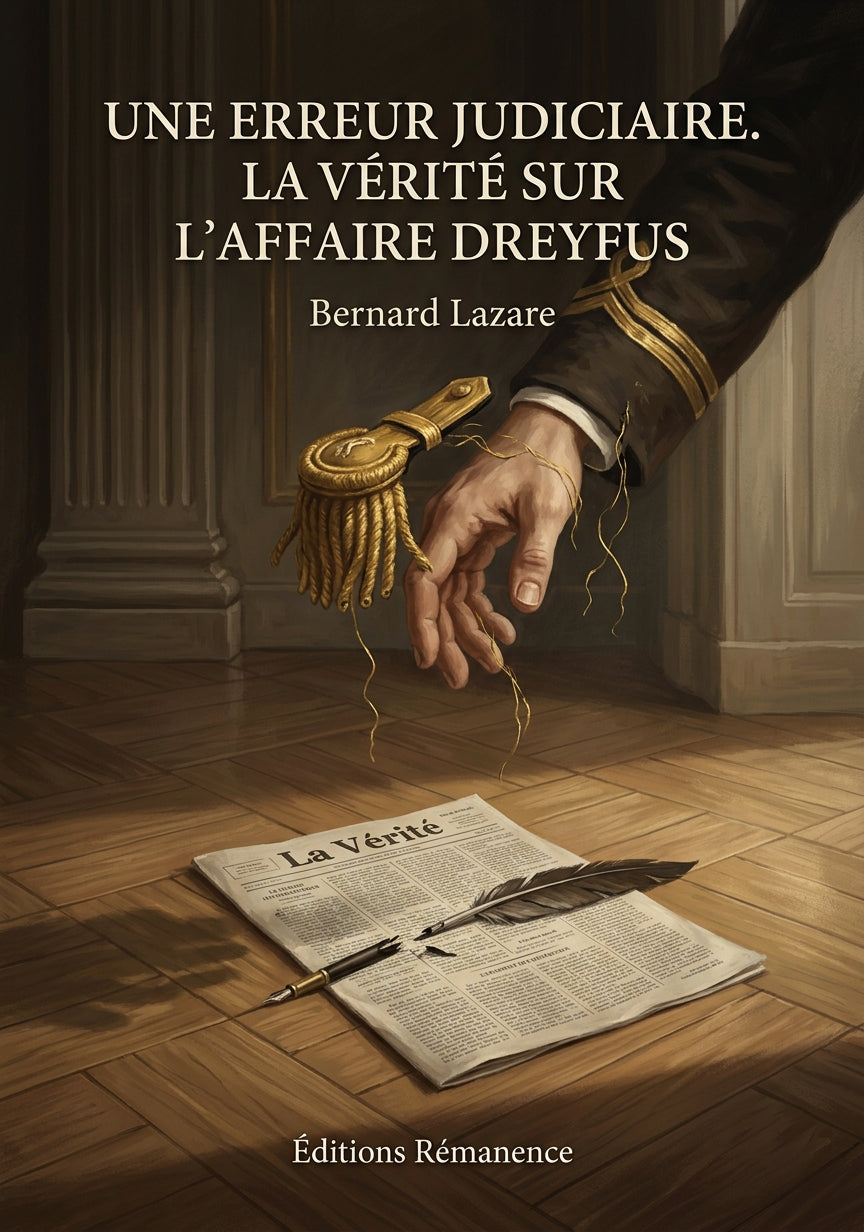 Livre Une erreur judiciaire. La vérité sur l'affaire Dreyfus par Bernard Lazare - Couverture - Editions Remanence