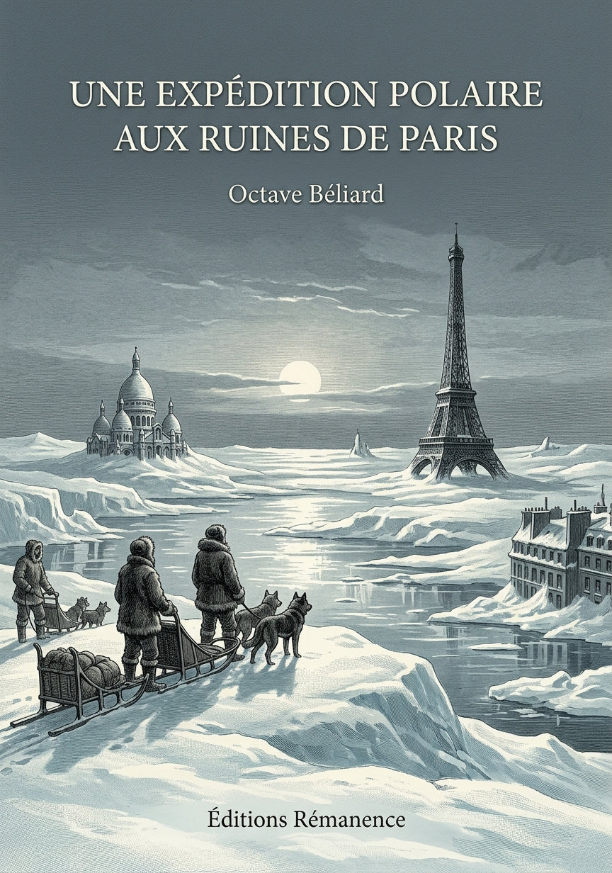 Livre Une expédition polaire aux ruines de Paris par Octave Béliard - Couverture - Editions Remanence