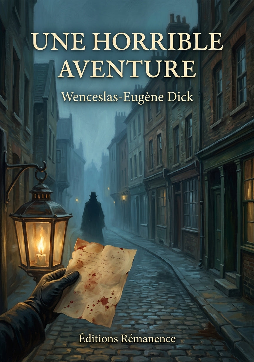 Livre Une horrible aventure par Wenceslas-Eugène Dick - Couverture - Editions Remanence
