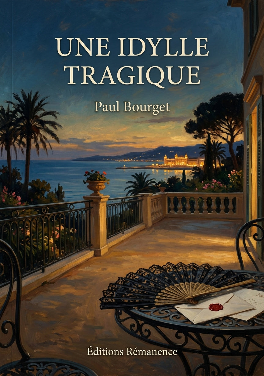 Livre Une idylle tragique par Paul Bourget - Couverture - Editions Remanence