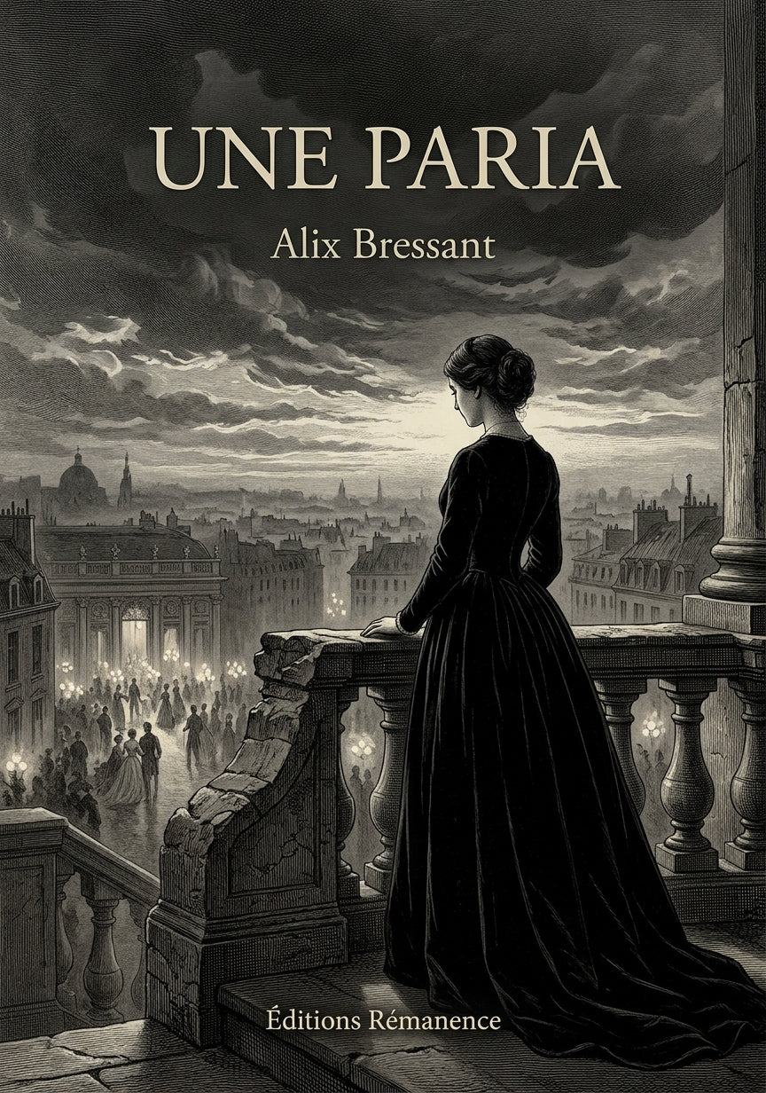 Livre Une paria par Alix Bressant - Couverture - Editions Remanence