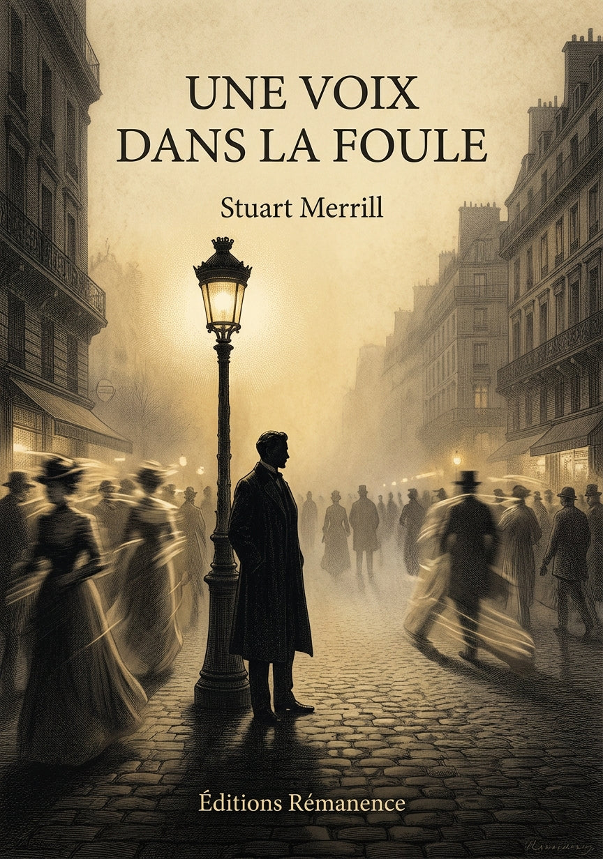 Livre Une voix dans la foule par Stuart Merrill - Couverture - Editions Remanence