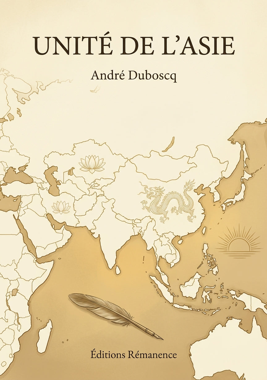 Livre Unité de l’Asie par André Duboscq - Couverture - Editions Remanence