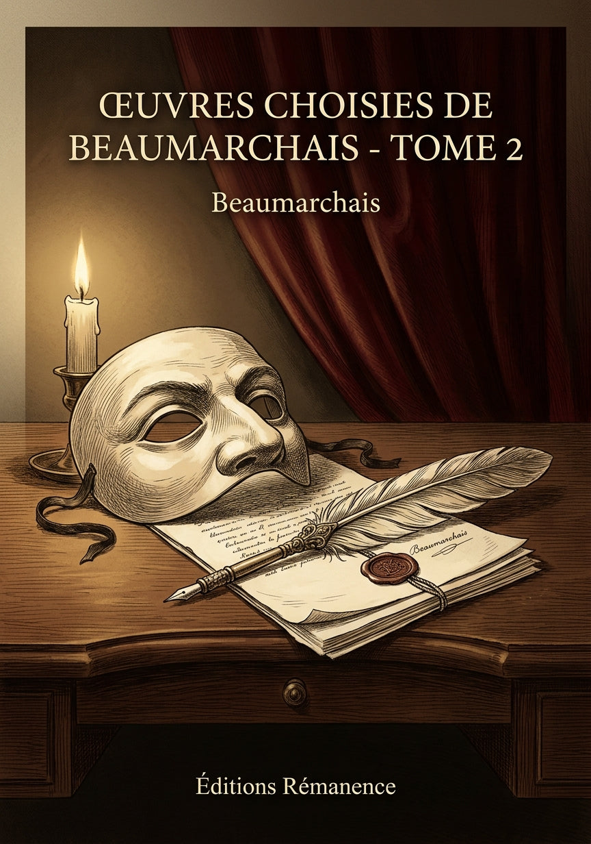 Livre Œuvres choisies de Beaumarchais - Tome 2 par Beaumarchais - Couverture - Editions Remanence