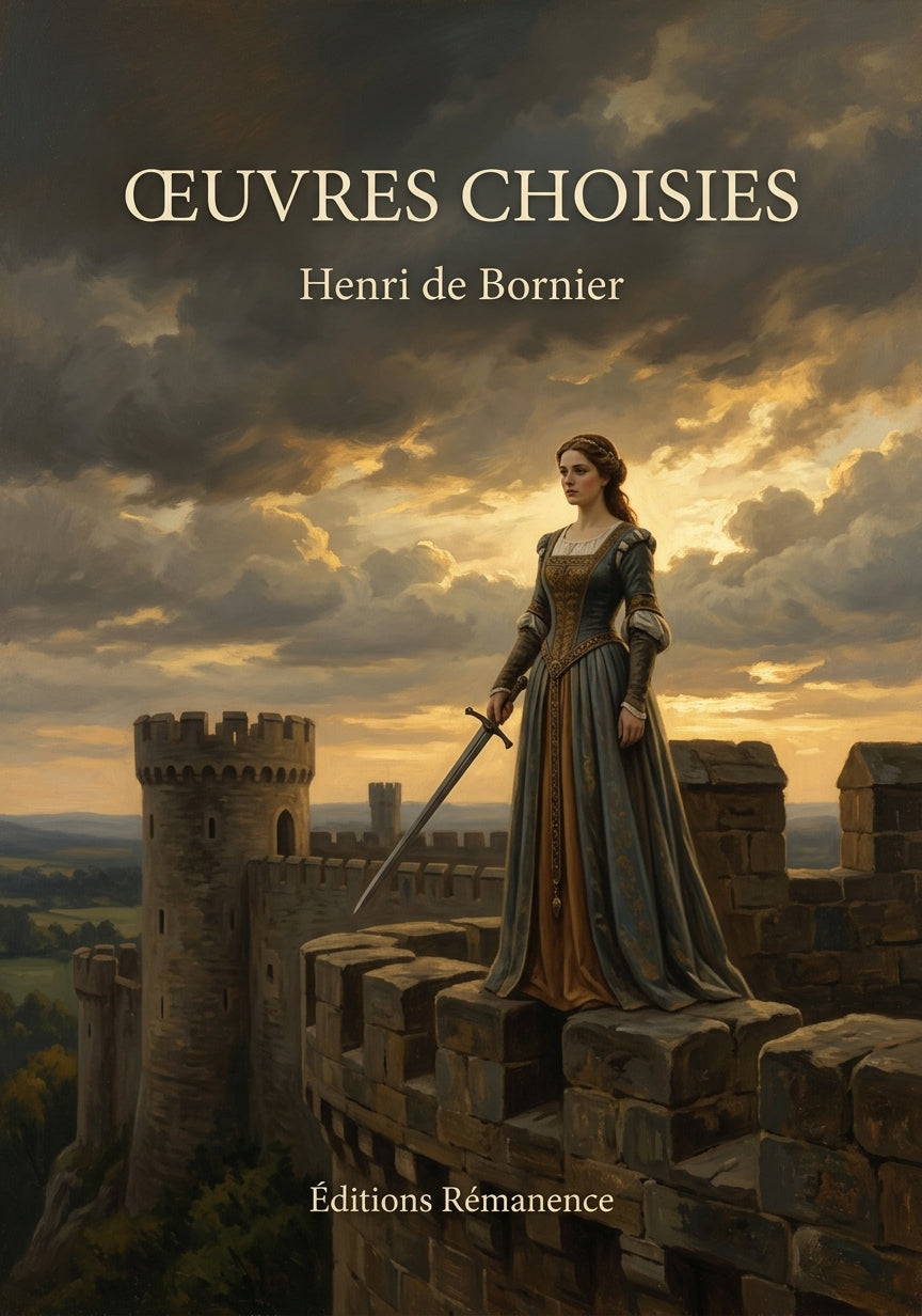 Livre Œuvres choisies par Henri de Bornier - Couverture - Editions Remanence