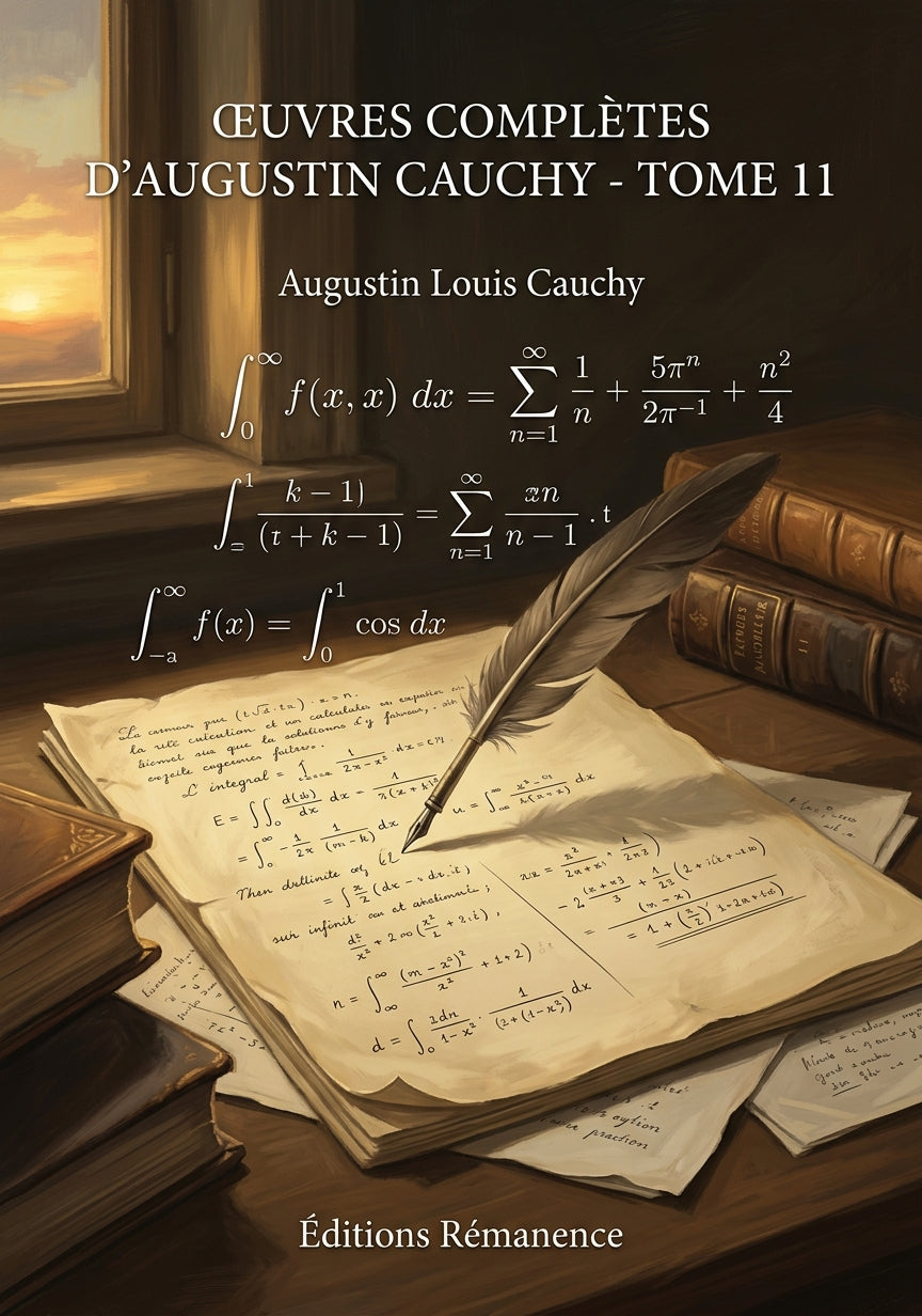 Livre Œuvres complètes d'Augustin Cauchy - Tome 11 par Augustin Louis Cauchy - Couverture - Editions Remanence