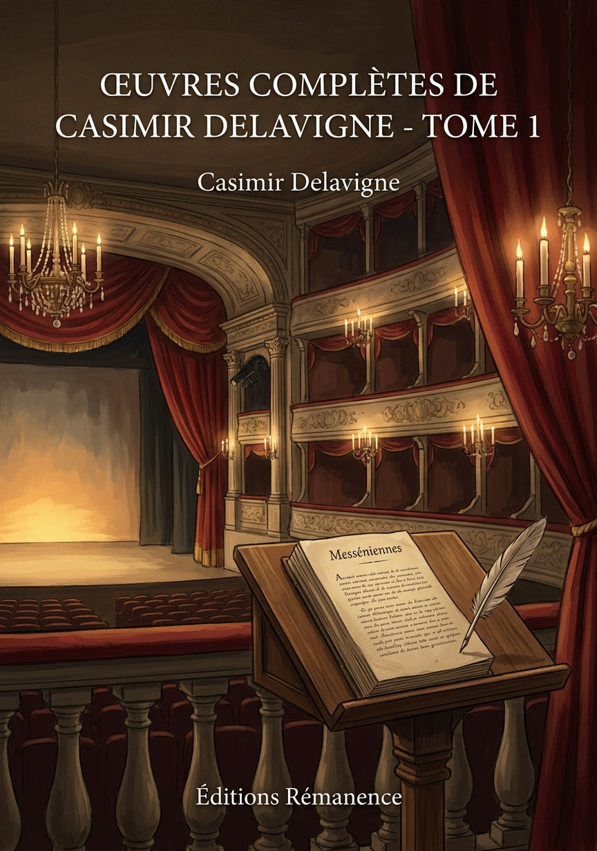 Livre Œuvres complètes de Casimir Delavigne - Tome 1 par Casimir Delavigne - Couverture - Editions Remanence