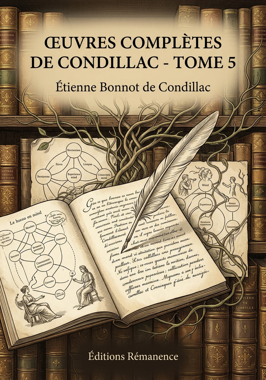 Livre Œuvres complètes de Condillac - Tome 5 par Étienne Bonnot de Condillac - Couverture - Editions Remanence