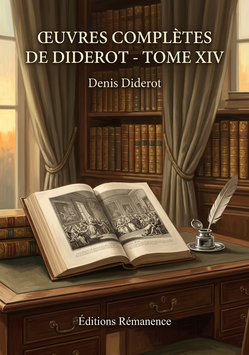 Livre Œuvres complètes de Diderot - Tome XIV par Denis Diderot - Couverture - Editions Remanence