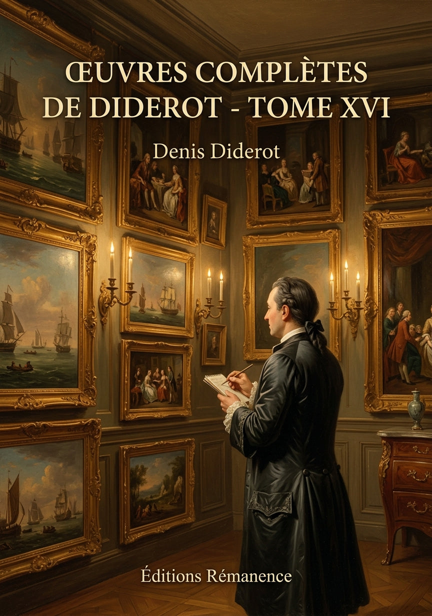 Livre Œuvres complètes de Diderot - Tome XVI par Denis Diderot - Couverture - Editions Remanence