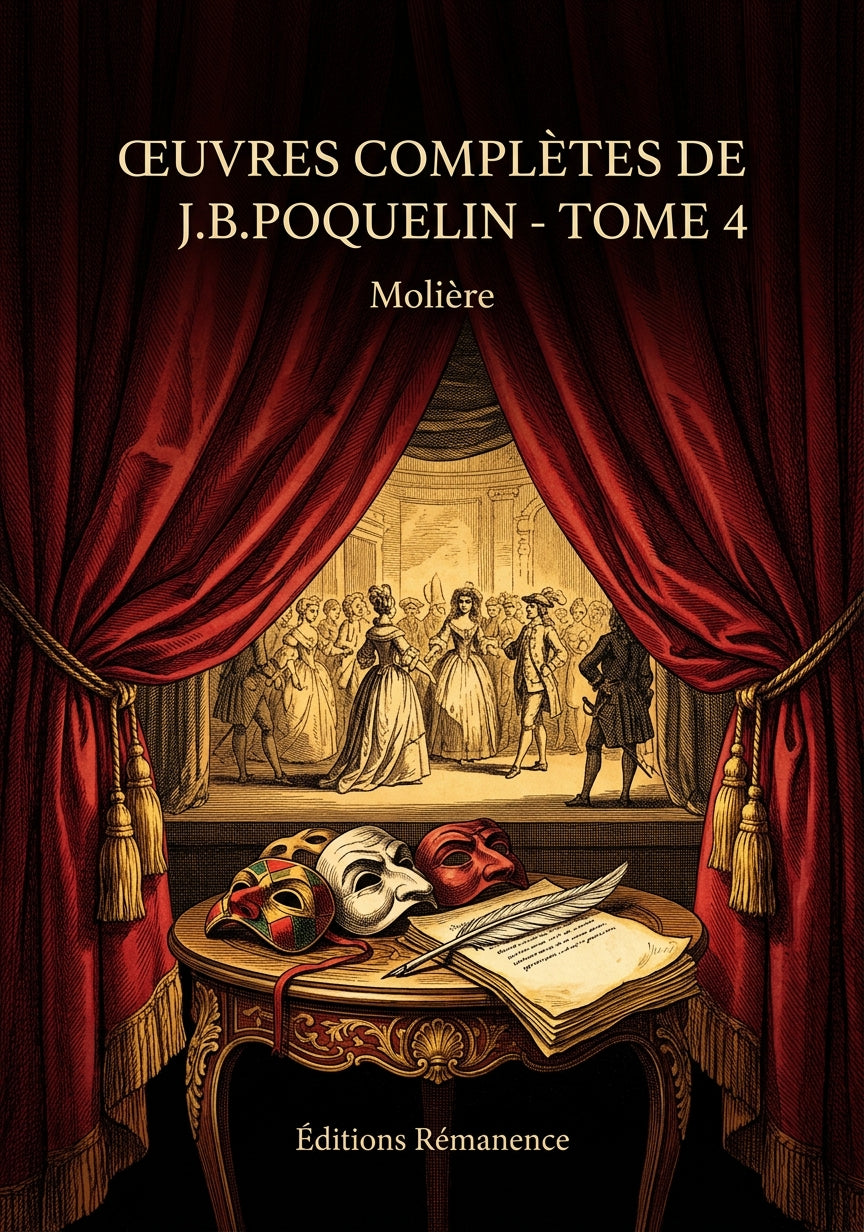 Livre Œuvres complètes de J.B.Poquelin - Tome 4 par Molière - Couverture - Editions Remanence